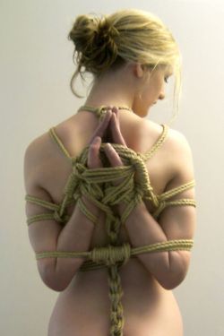 Amazing bondage picture with sexy teen