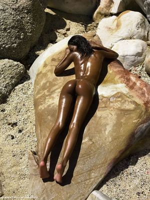 Amazing photo with lovely dark-skinned