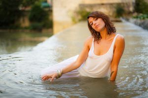 Hot girl next door picture with fabulous brunette