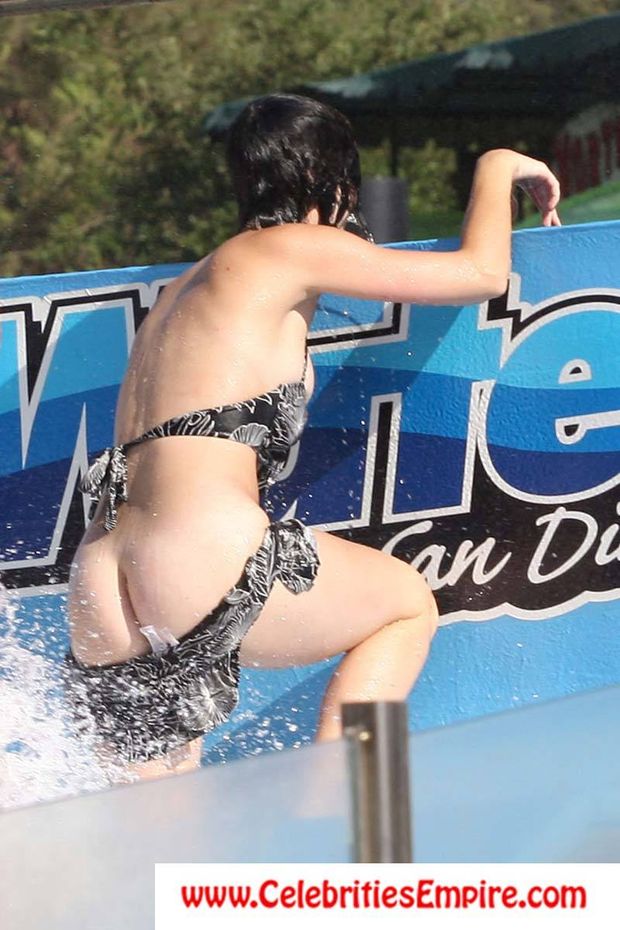her bottom falls off