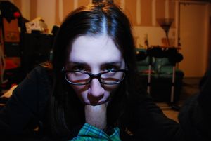 Beautiful novice in this awesome novice deepthroat photo