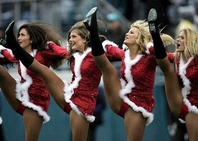 showing santa their goodies