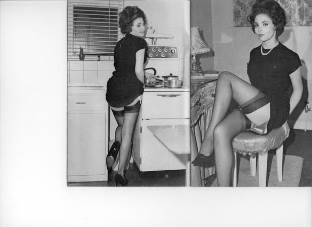 Hot classic picture featuring gorgeous lingerie