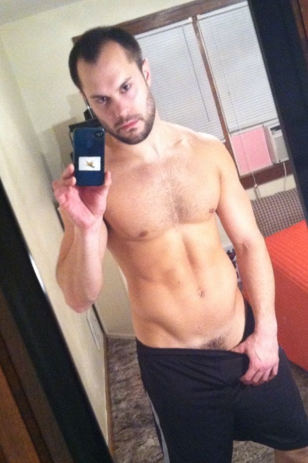Hot Guy with His iPhone