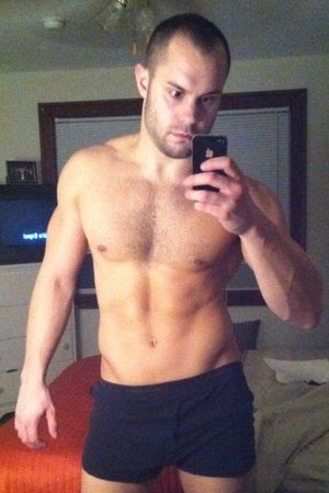 Hot Guy with His iPhone