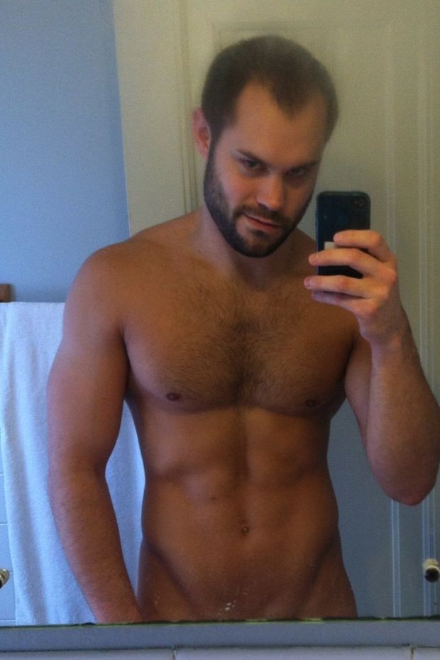 Hot Guy with His iPhone