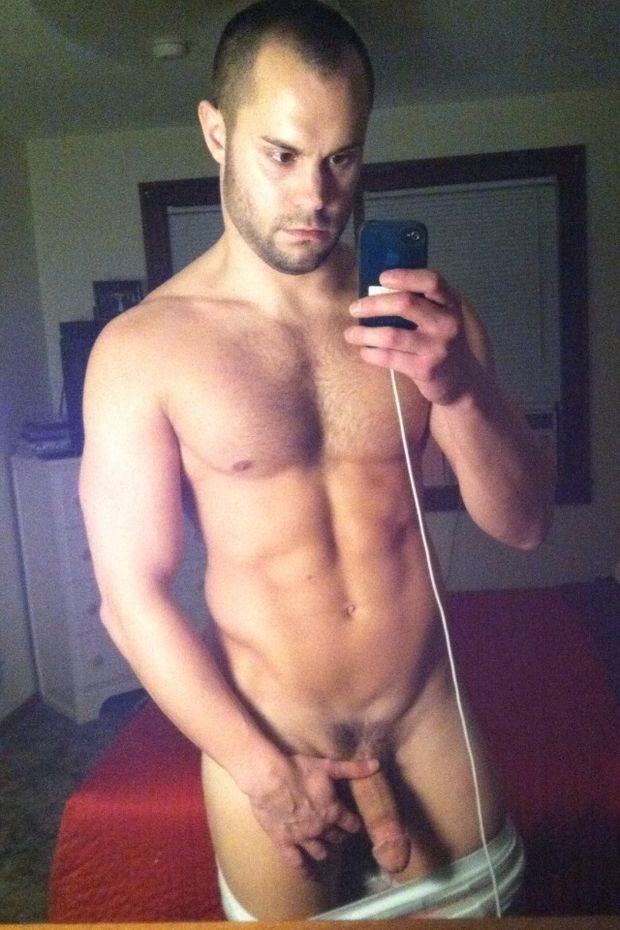 Hot Guy with His iPhone