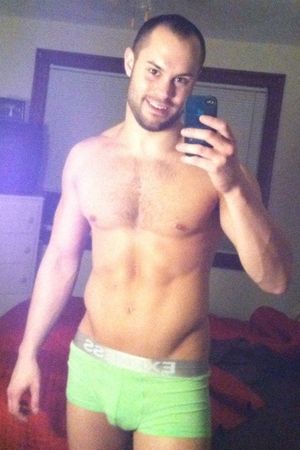 Hot Guy with His iPhone