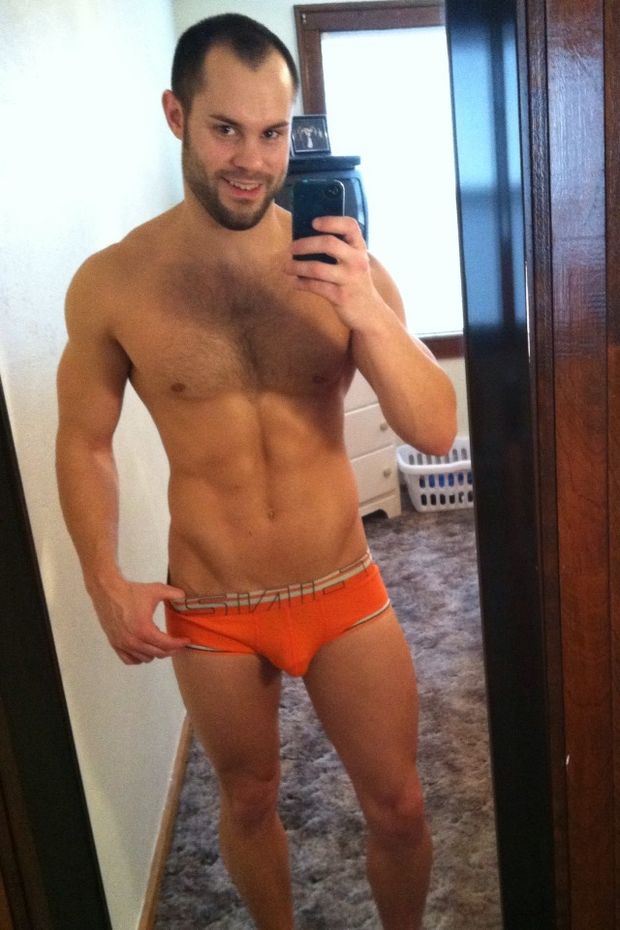 Hot Guy with His iPhone