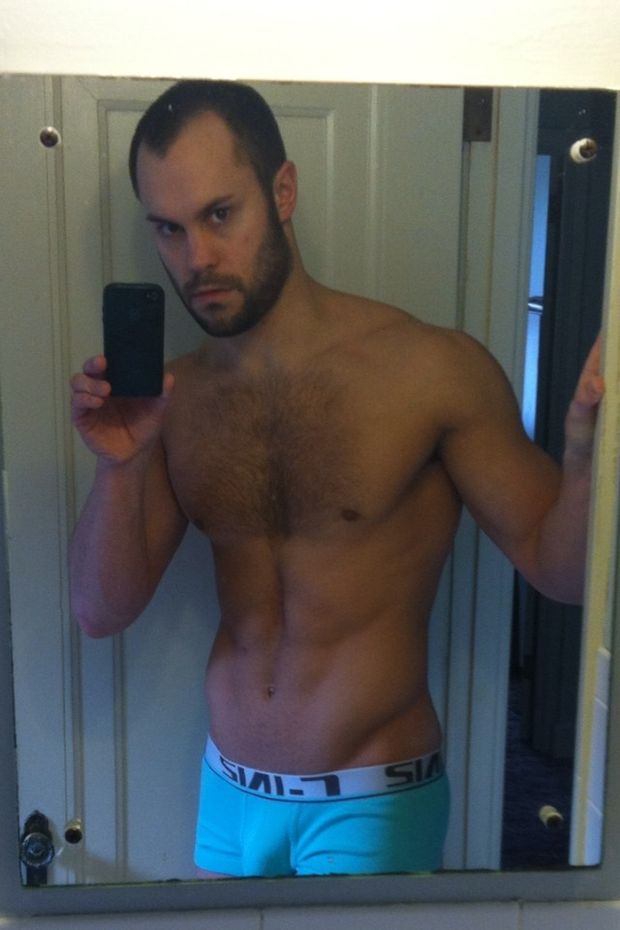 Hot Guy with His iPhone