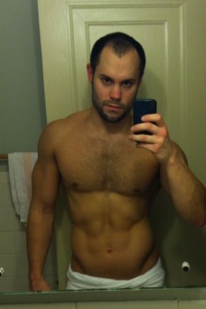 Hot Guy with His iPhone