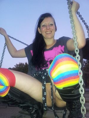 Amazing emo brunette in amazing homemade photo