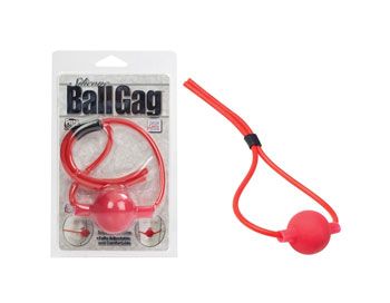 SILICONE BALL GAG - RED