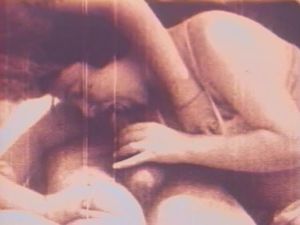 Vintage blowjob, threesome, lesbianism from France in the early 1920's