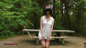 Julia the Naughty teacher in stockings