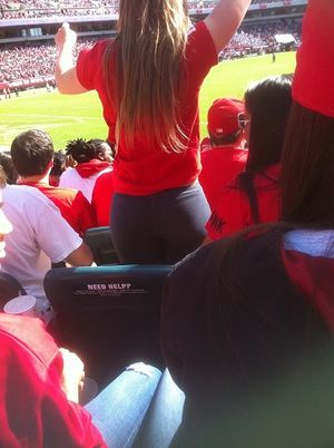 Everybody loved sexy college football fans. If you liked this post ... you may enjoy these too!The first college football creepshot! Cal hot