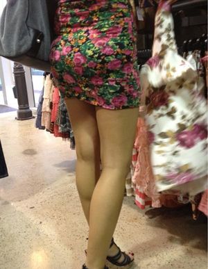 I bet she has a great ass under all those flowers.Â  Booty and great legs &#8230; I bet @dirtysancho30 followed her all day long. If you lik