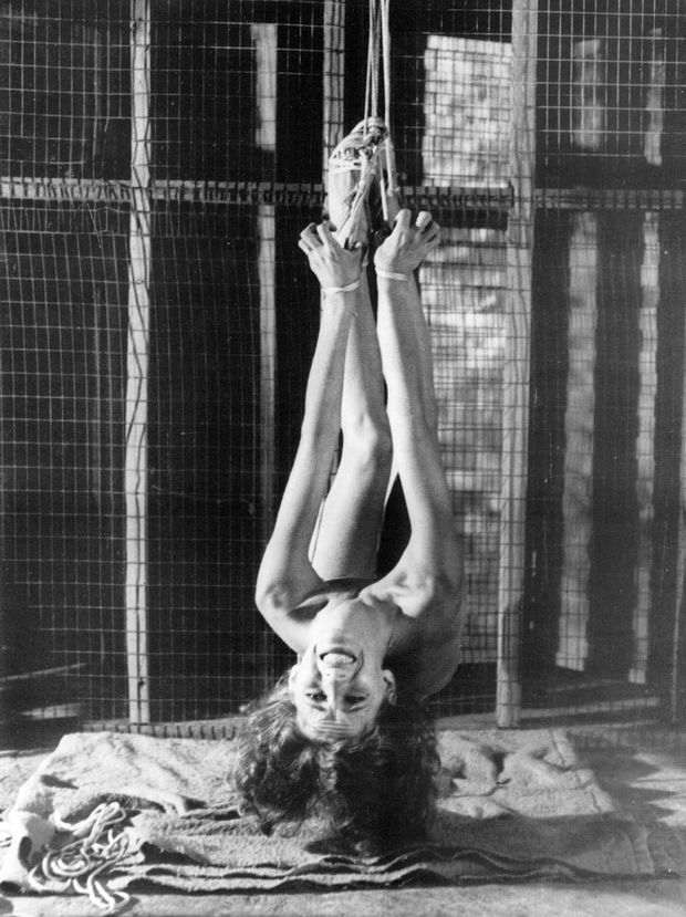 Awesome bondage throwback picture