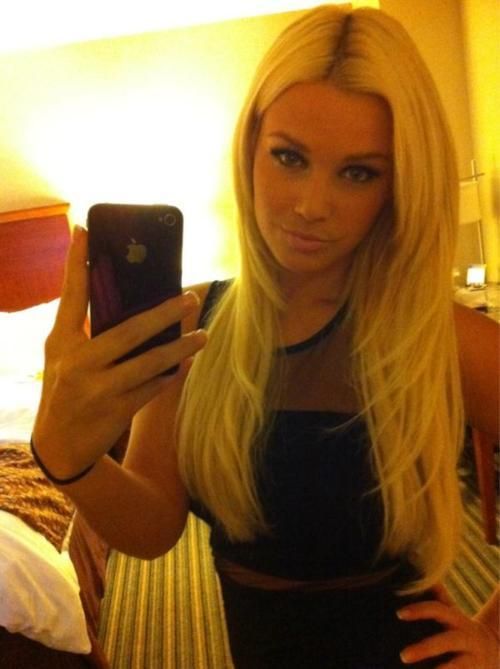 hot blonde selfshot