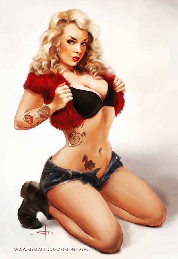 Fabulous blonde in this awesome picture