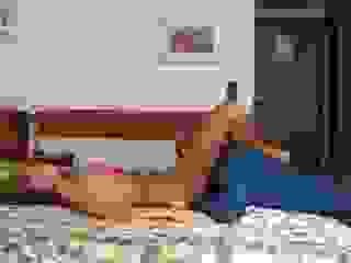 Stunning blonde teen in hot anal penetration scene