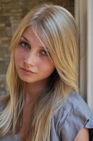 Lovely blonde teen in a hot picture