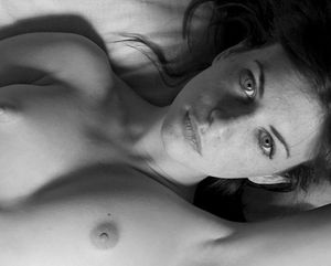 Beautiful brunette in awesome picture