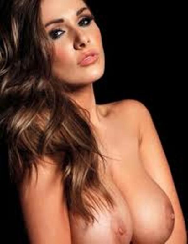 Hot photo with sexy brunette big tits