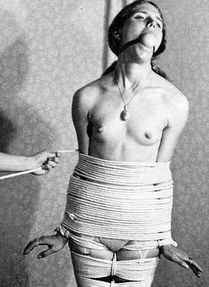 Awesome bondage throwback pic