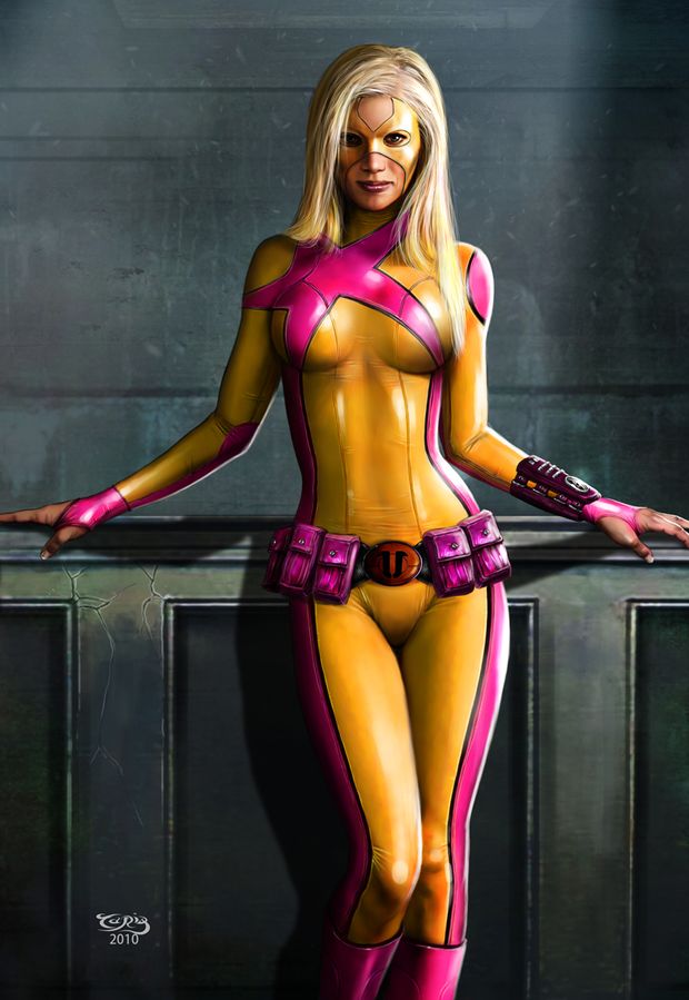Amazing blonde in a incredible pic