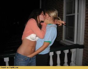 Superb lesbian beginners in a hot novice photo