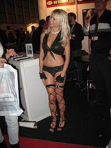 Amazing blonde in awesome fun photo