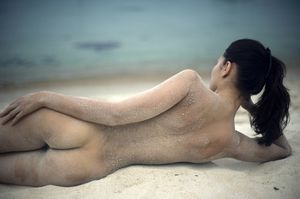 Great ass at the beach