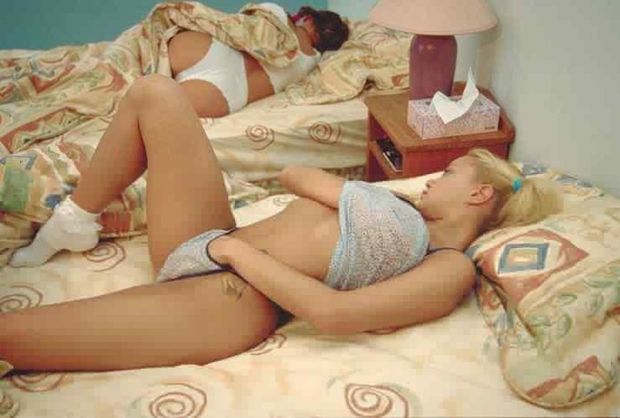 hoping her friend wakes up...