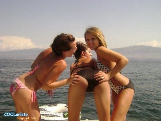 Awesome humor fun photo featuring amazing blonde booty