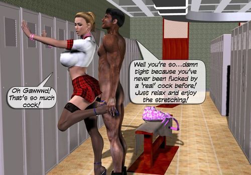 Hottest 3D interracial porn comics and black on white wives sex...