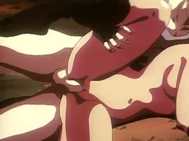 Sweet hentai babe with one leg in the air and fucked sideways