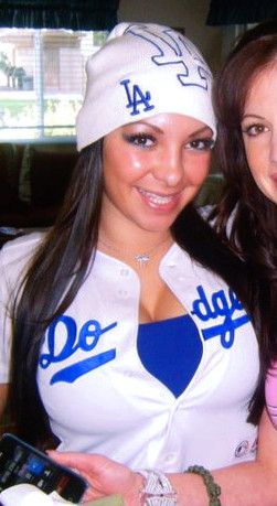 HUGE Fake Tits (Go Dodgers)