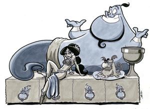 princess jasmine as slave leia