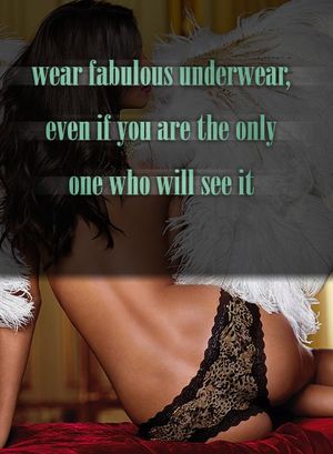 Instant self-esteem boost... and gives great motivation for looking good, taking care of your body, etc. Makes your man happy, too.