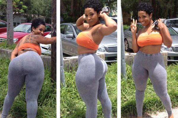 Superb ebony booty in a amazing picture