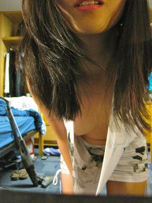 Fabulous rookie in awesome amateur selfshot photo