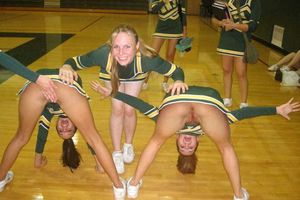 Sexy blonde butt in hot photo