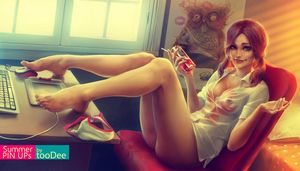 Beautiful jugs in this incredible anime porn photo