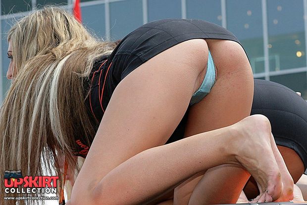 Amazing booty in awesome thong photo
