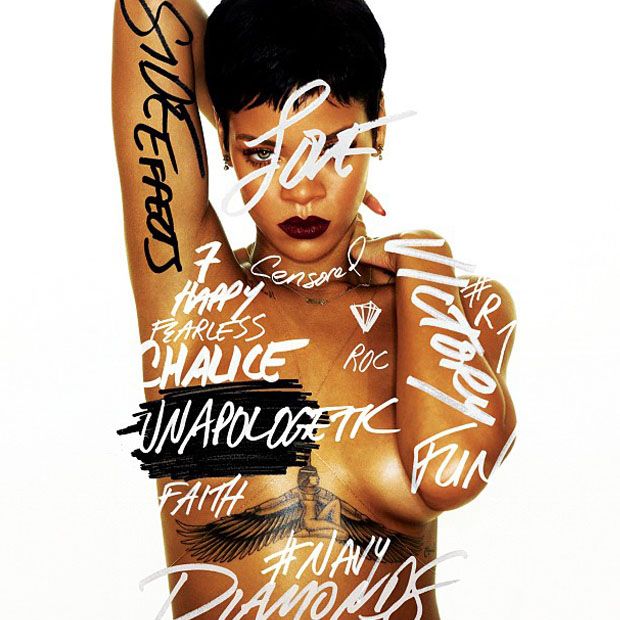 Cover art for Rihanna's new album, Unapologetic.