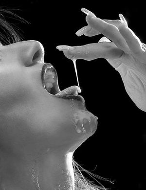 Incredible bukkake cum in the face picture