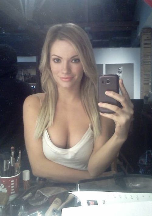 Incredible next door selfshot photo featuring sexy blonde