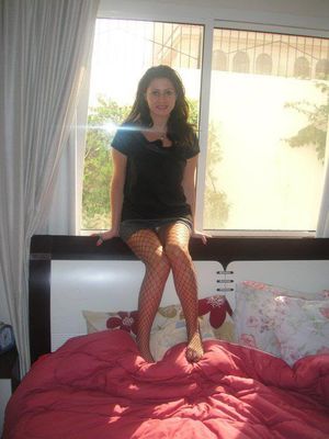 Amazing g-string photo featuring gorgeous brunette milf