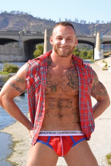 gay porn star Derek Parker (real name: Joel Greenwood)
